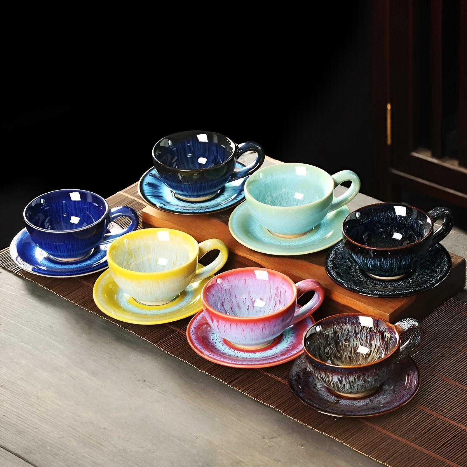 Chinese Ceramic Breakfast Coffee Cup & Saucer Set - The House Of BLOC