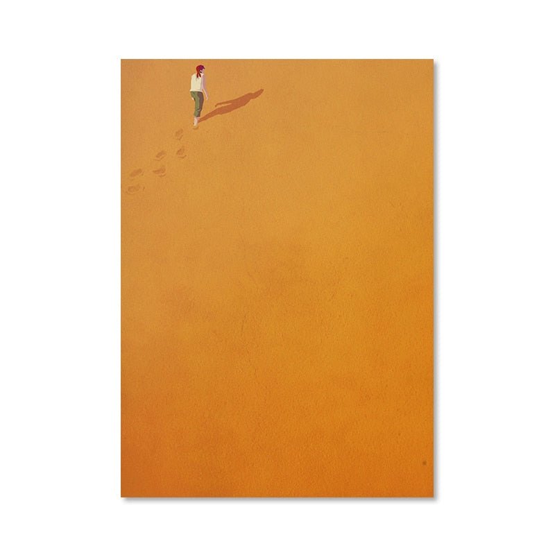 'Alone Girl' Minimalist Canvas Print Poster - The House Of BLOC