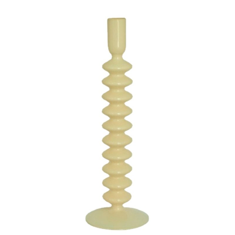 Stylish Ivory Coloured Candle Holders - The House Of BLOC