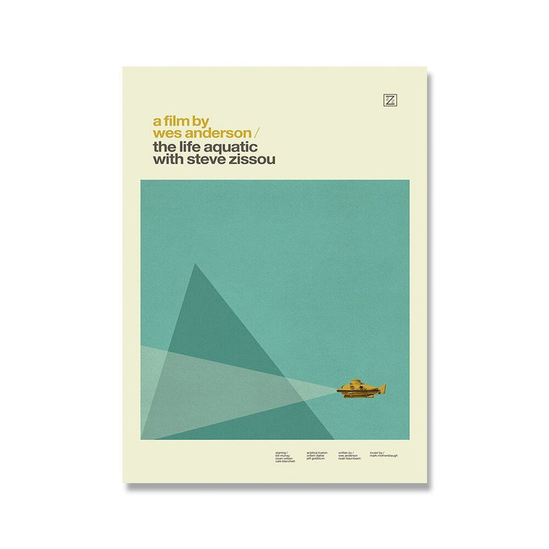 Wes Anderson Minimalist Movie Inspired Canvas Wall Art Posters - The House Of BLOC