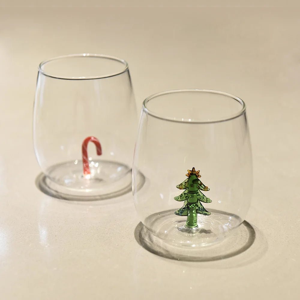 3D Christmas Themed Glass - The House Of BLOC