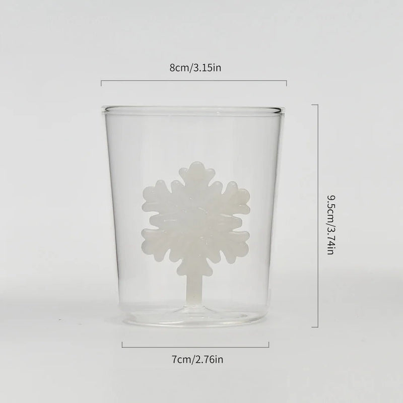 3D Christmas Themed Glass - The House Of BLOC