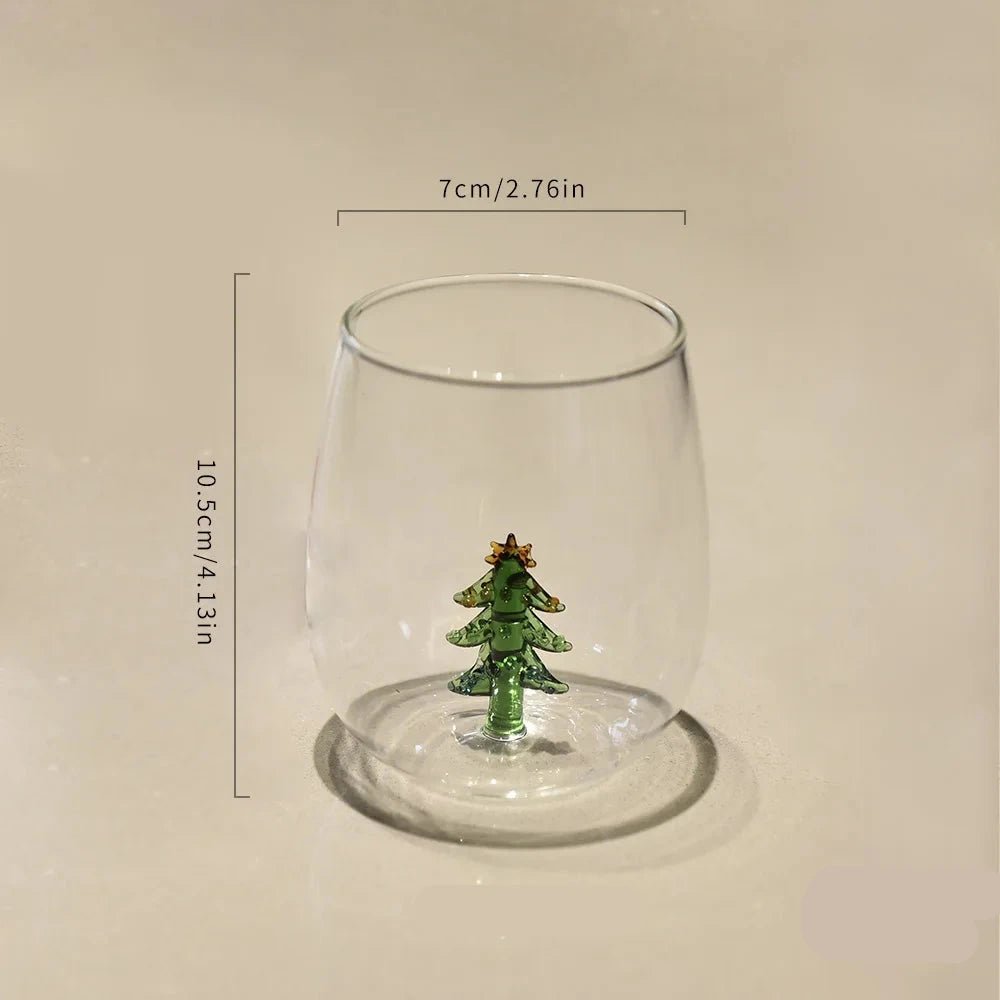 3D Christmas Themed Glass - The House Of BLOC