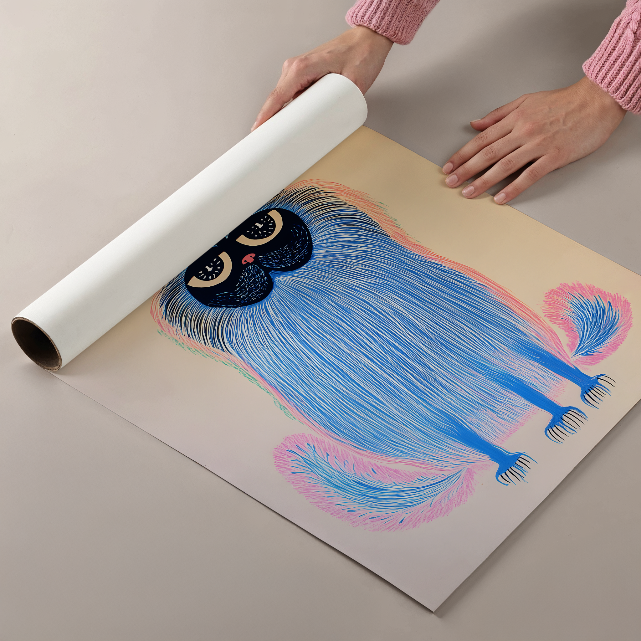 Lord Fluffington - Premium Semi-Glossy Poster