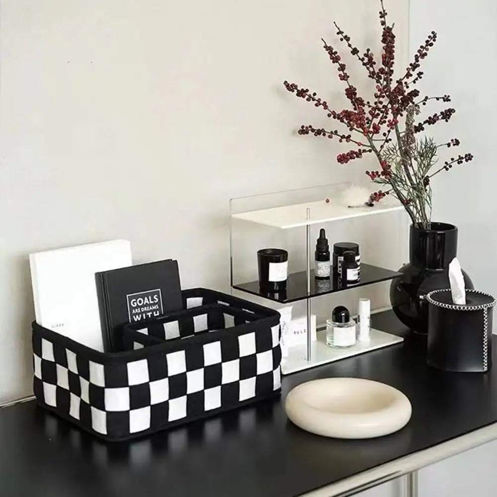 Monochrome Geometric Storage Basket