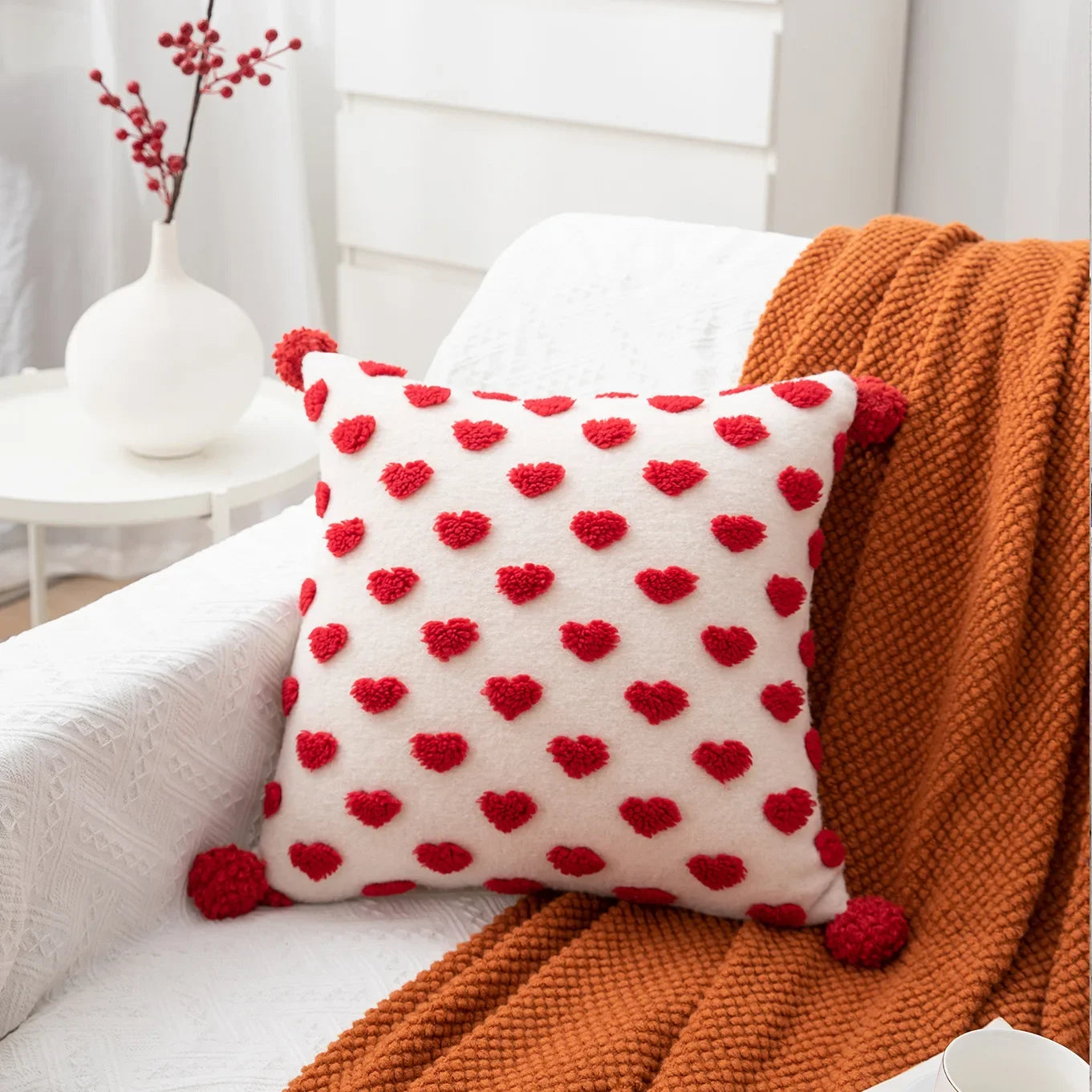 Heart Design Valentine's Cushion