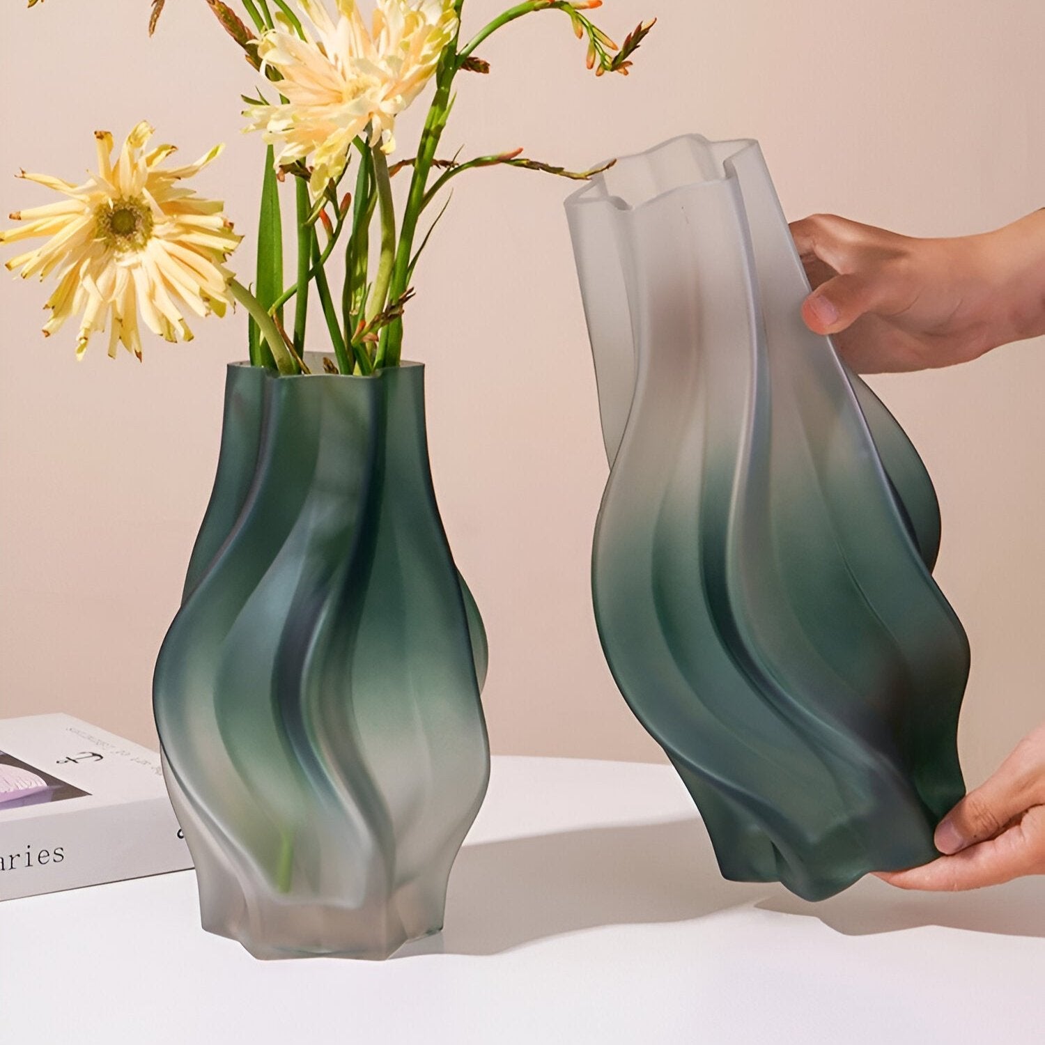 Minimalist Style Frosted Glass Vase