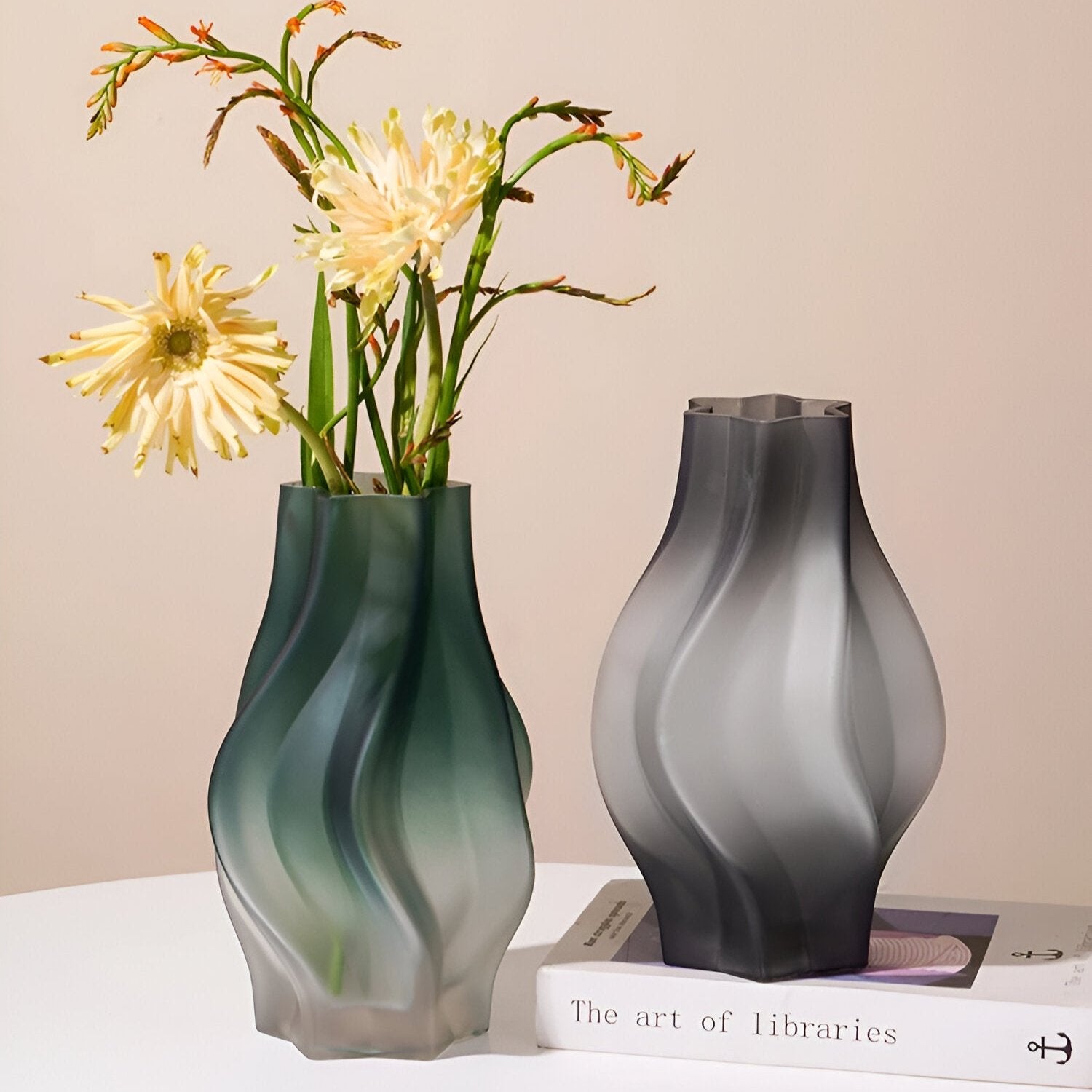 Minimalist Style Frosted Glass Vase