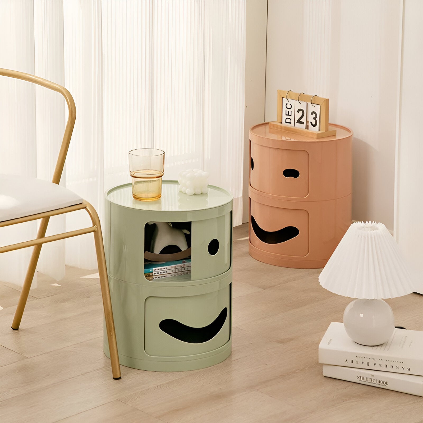 Colourful Pastel Bedroom Storage Table