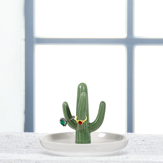 Cactus Jewellery Trinkets Tray