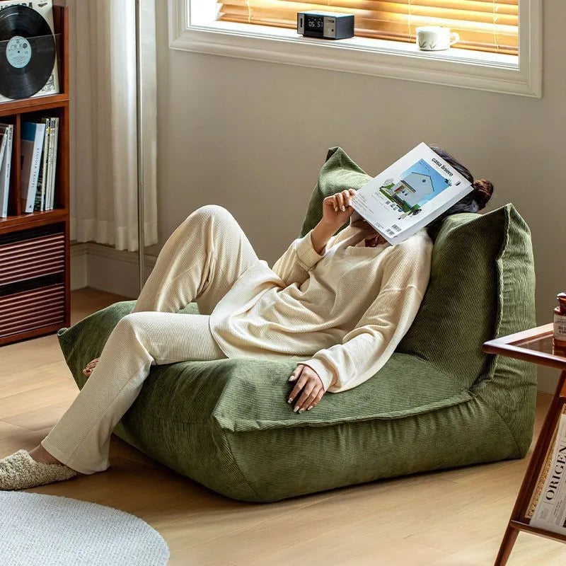 Lazy Corduroy Lounge Cushion Chair