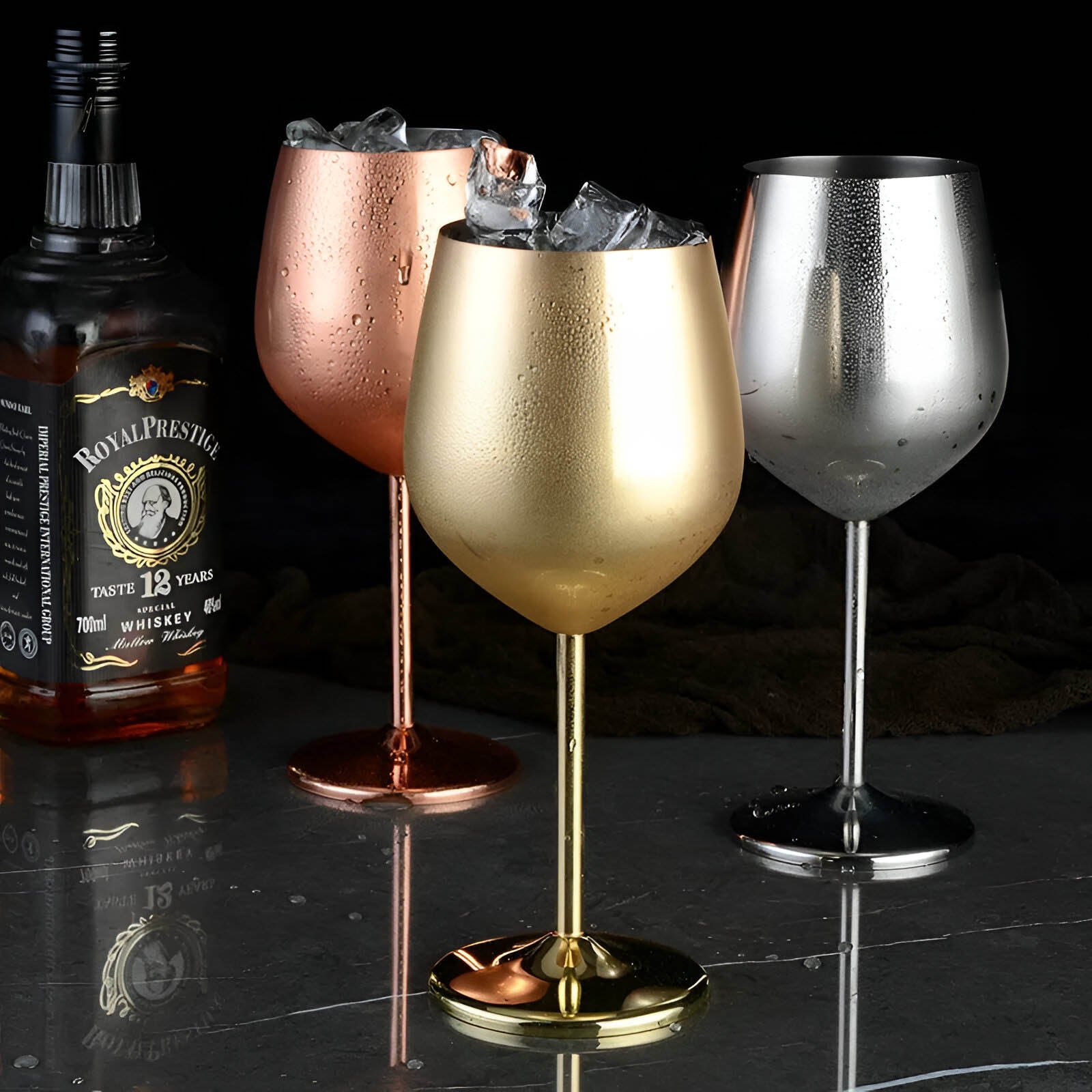 Stainless Steel Plated Wine Goblet