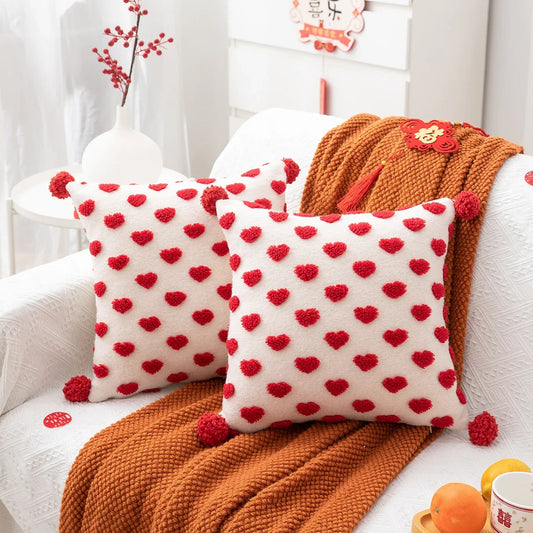 Heart Design Valentine's Cushion