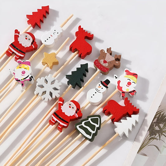 Christmas Themed Cocktail Sticks