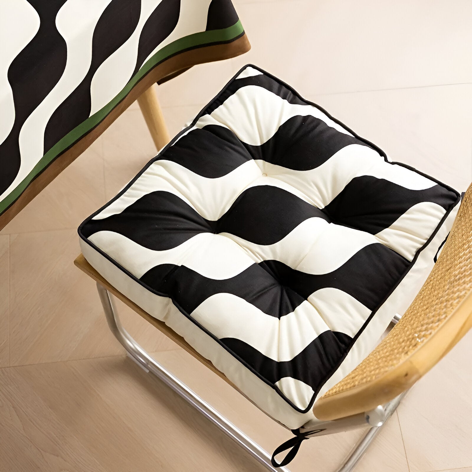 Abstract Design Printed Seat Cushion - The House Of BLOC