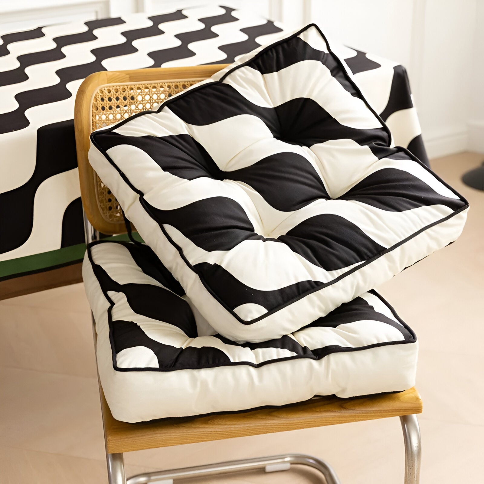 Abstract Design Printed Seat Cushion - The House Of BLOC