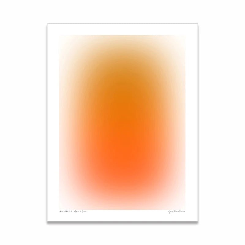 Abstract Dizzy Blue & Orange Canvas Print - The House Of BLOC