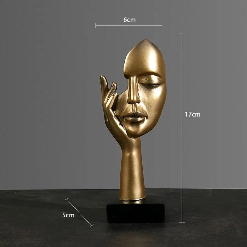 Abstract Face Sculpture Art Decoration - The House Of BLOC