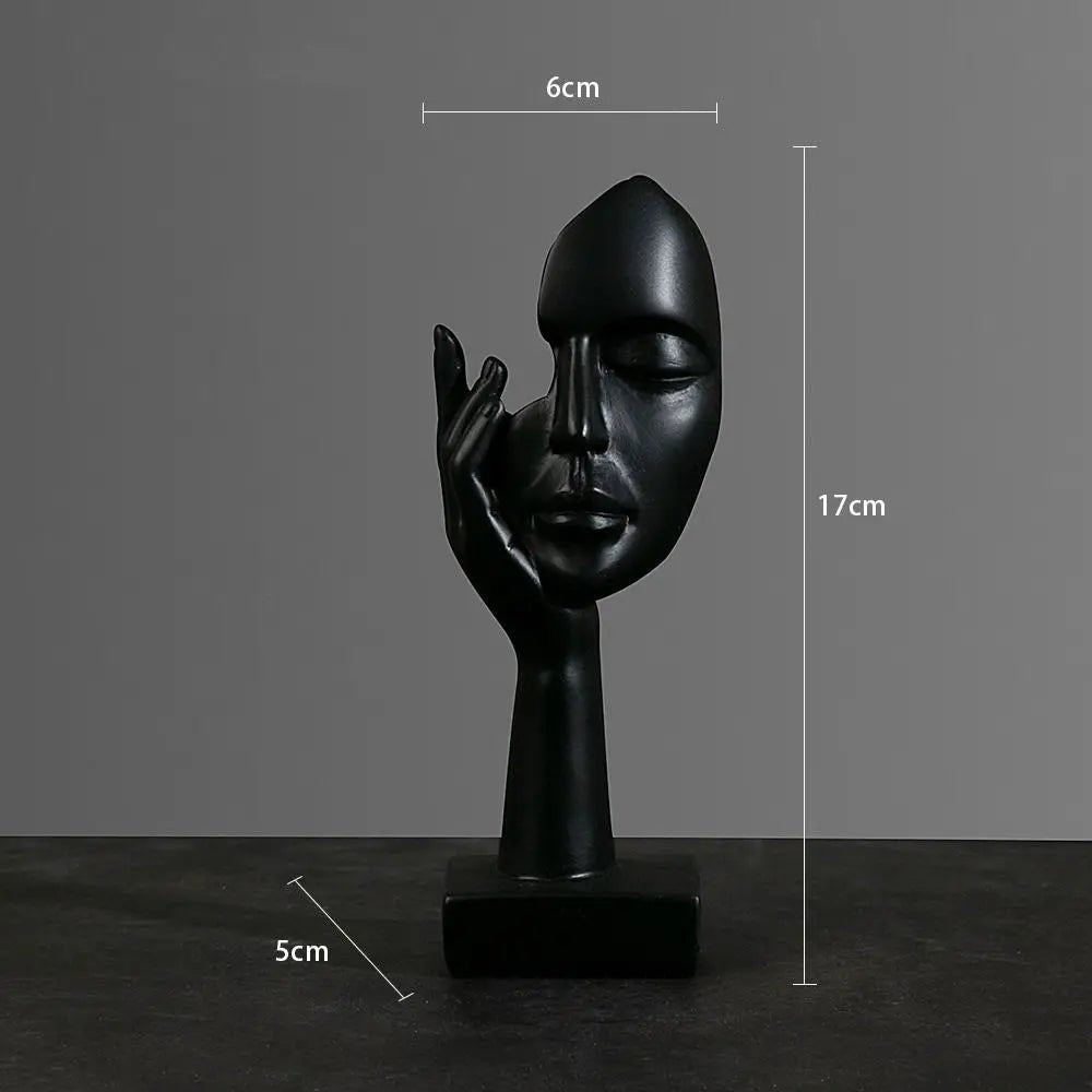 Abstract Face Sculpture Art Decoration - The House Of BLOC