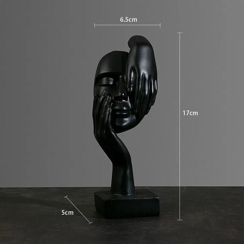 Abstract Face Sculpture Art Decoration - The House Of BLOC