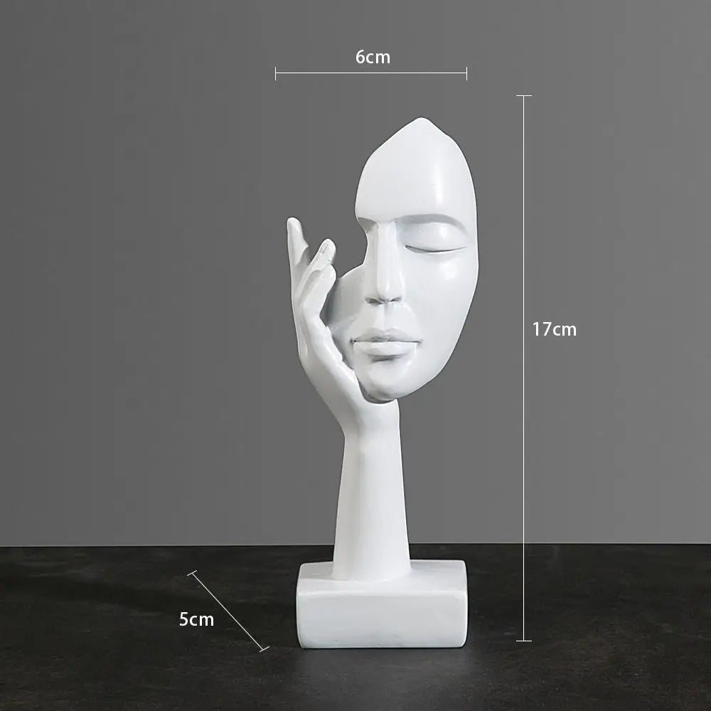 Abstract Face Sculpture Art Decoration - The House Of BLOC