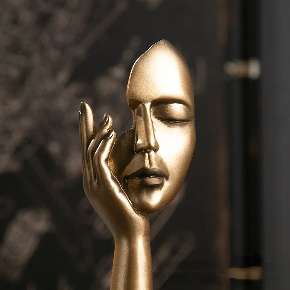 Abstract Face Sculpture Art Decoration - The House Of BLOC