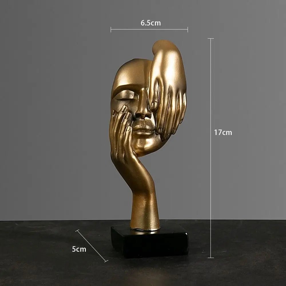 Abstract Face Sculpture Art Decoration - The House Of BLOC