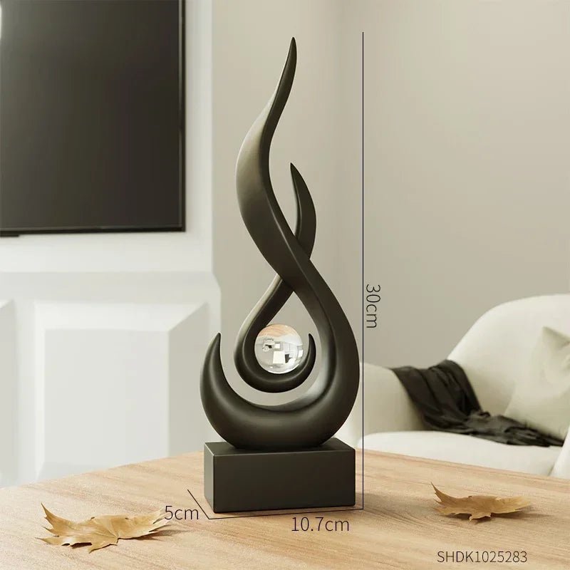 Abstract Flame Sculpture Ornament - The House Of BLOC