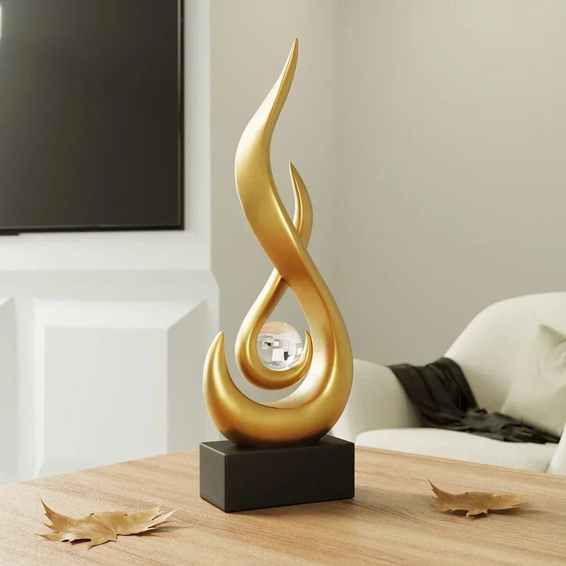 Abstract Flame Sculpture Ornament - The House Of BLOC