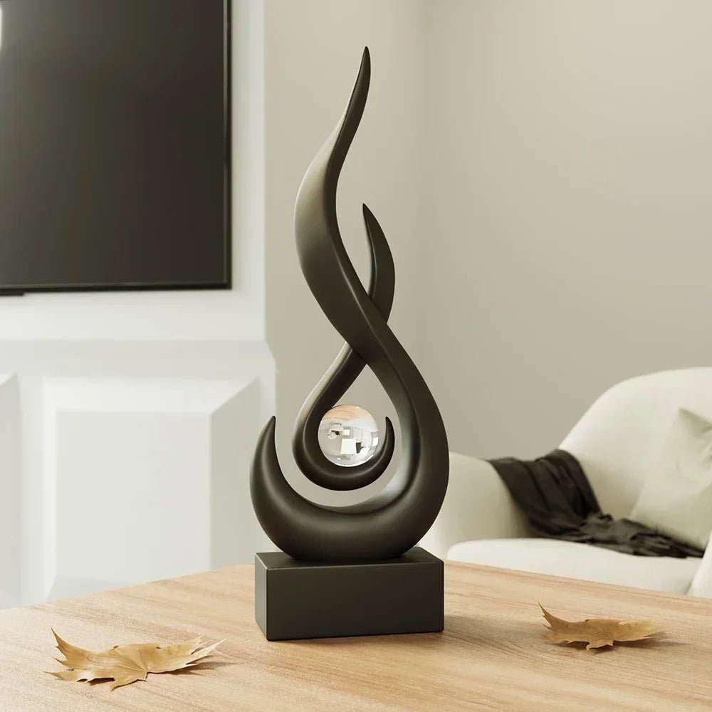 Abstract Flame Sculpture Ornament - The House Of BLOC