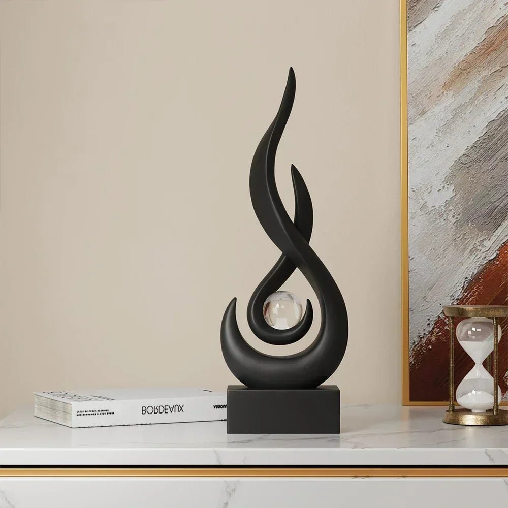 Abstract Flame Sculpture Ornament - The House Of BLOC