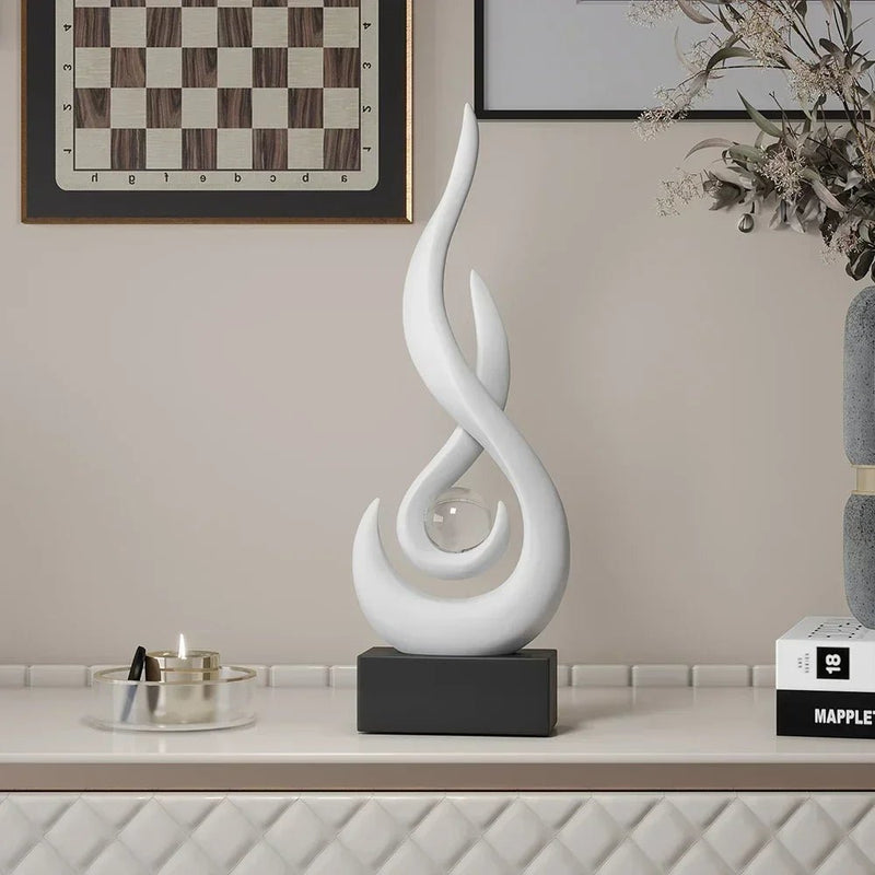 Abstract Flame Sculpture Ornament - The House Of BLOC