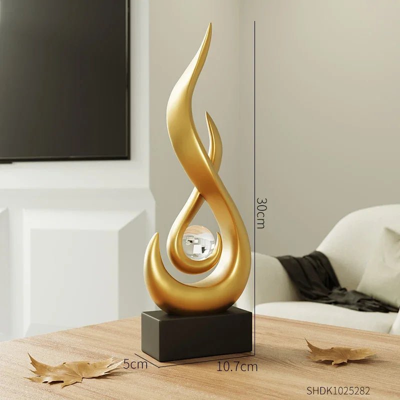 Abstract Flame Sculpture Ornament - The House Of BLOC