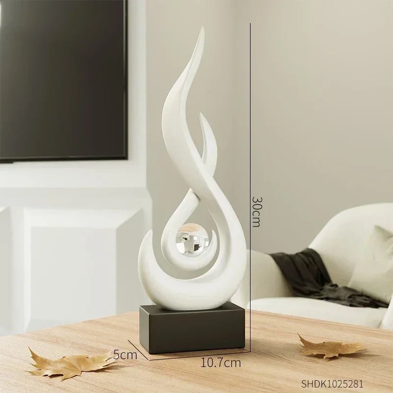 Abstract Flame Sculpture Ornament - The House Of BLOC