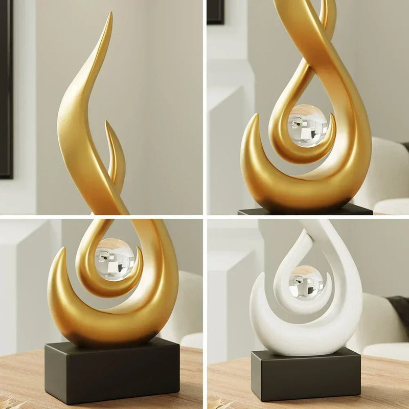 Abstract Flame Sculpture Ornament - The House Of BLOC