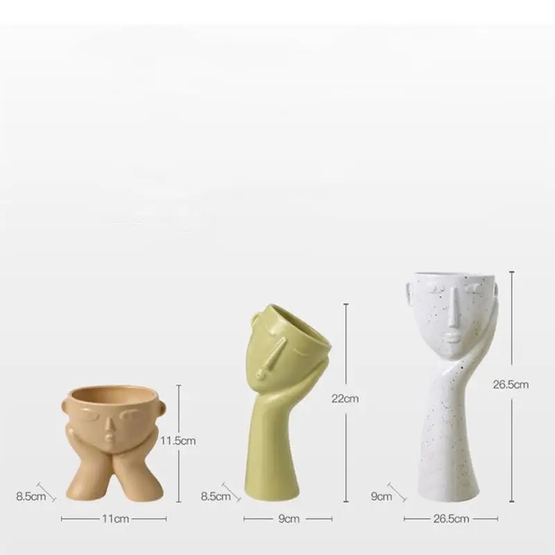 Abstract 'Human Face' Design Vases - The House Of BLOC