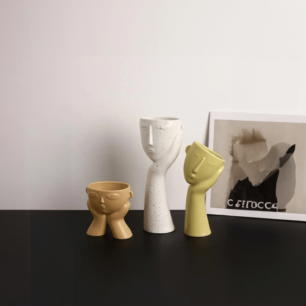 Abstract 'Human Face' Design Vases - The House Of BLOC