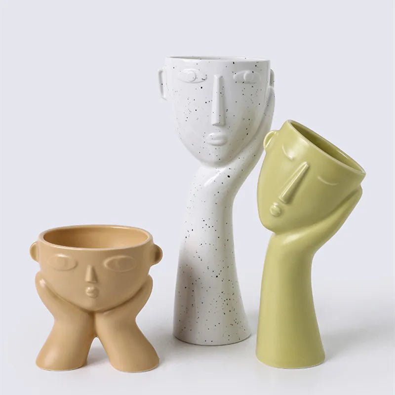 Abstract 'Human Face' Design Vases - The House Of BLOC