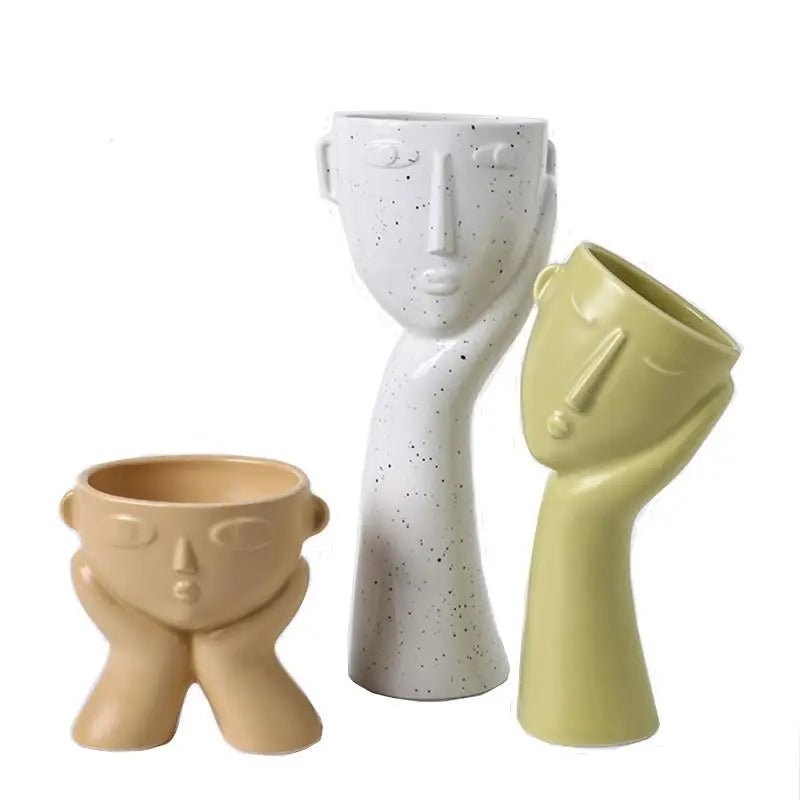 Abstract 'Human Face' Design Vases - The House Of BLOC