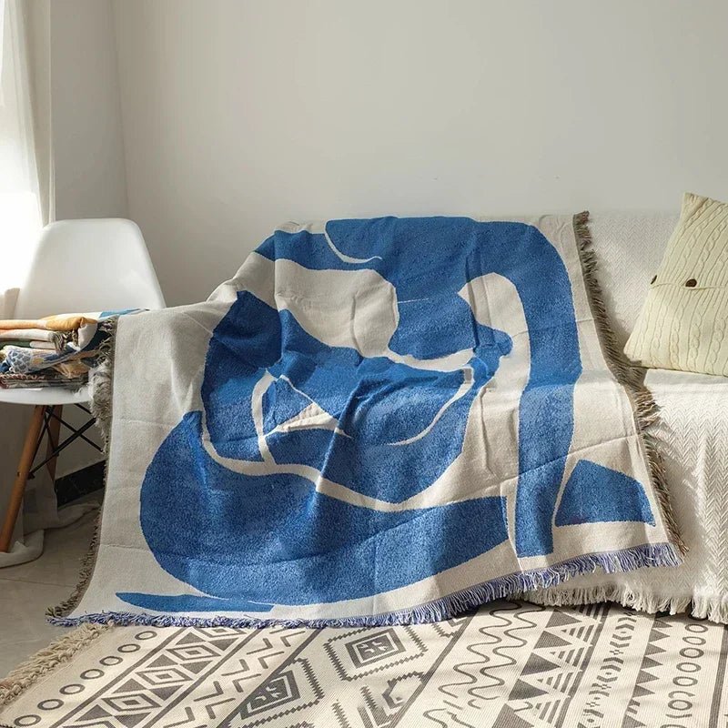 Abstract Tapestry Throw Blanket - The House Of BLOC