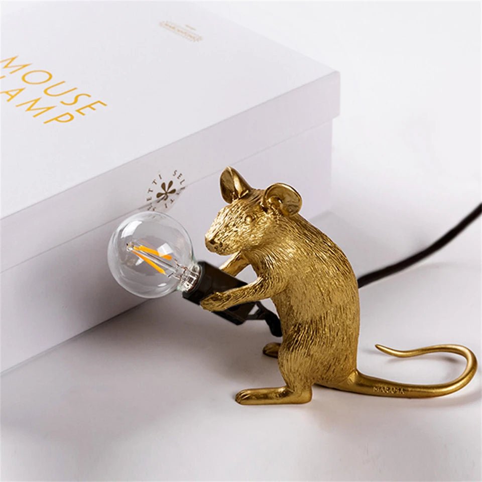 Art Deco Style Mouse Table Lamp - The House Of BLOC