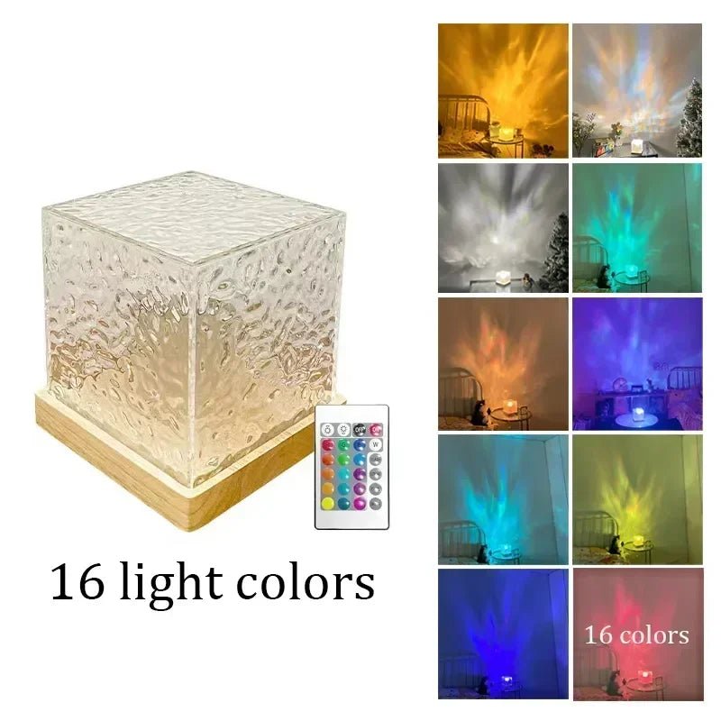 Aurora Water Ripple Projector Night Light - The House Of BLOC