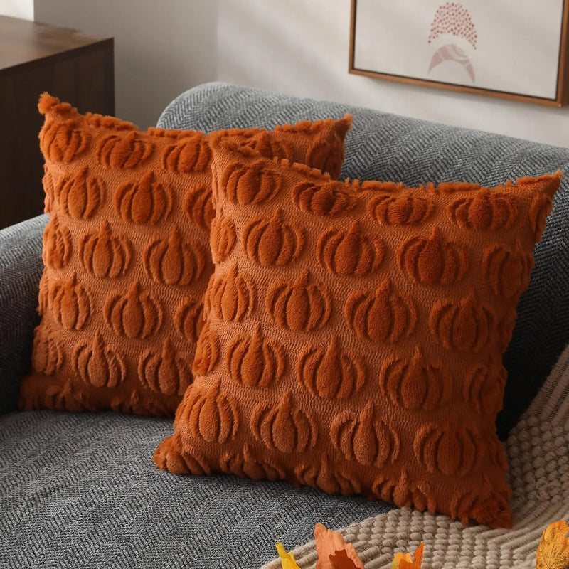 Autumn Colours Inspired Pumpkin Cushion Cover - The House Of BLOC