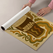 Birra Moretti Drink Illustration Poster - Premium Semi - Glossy Poster - Mounted Framed Poster - The House Of BLOC