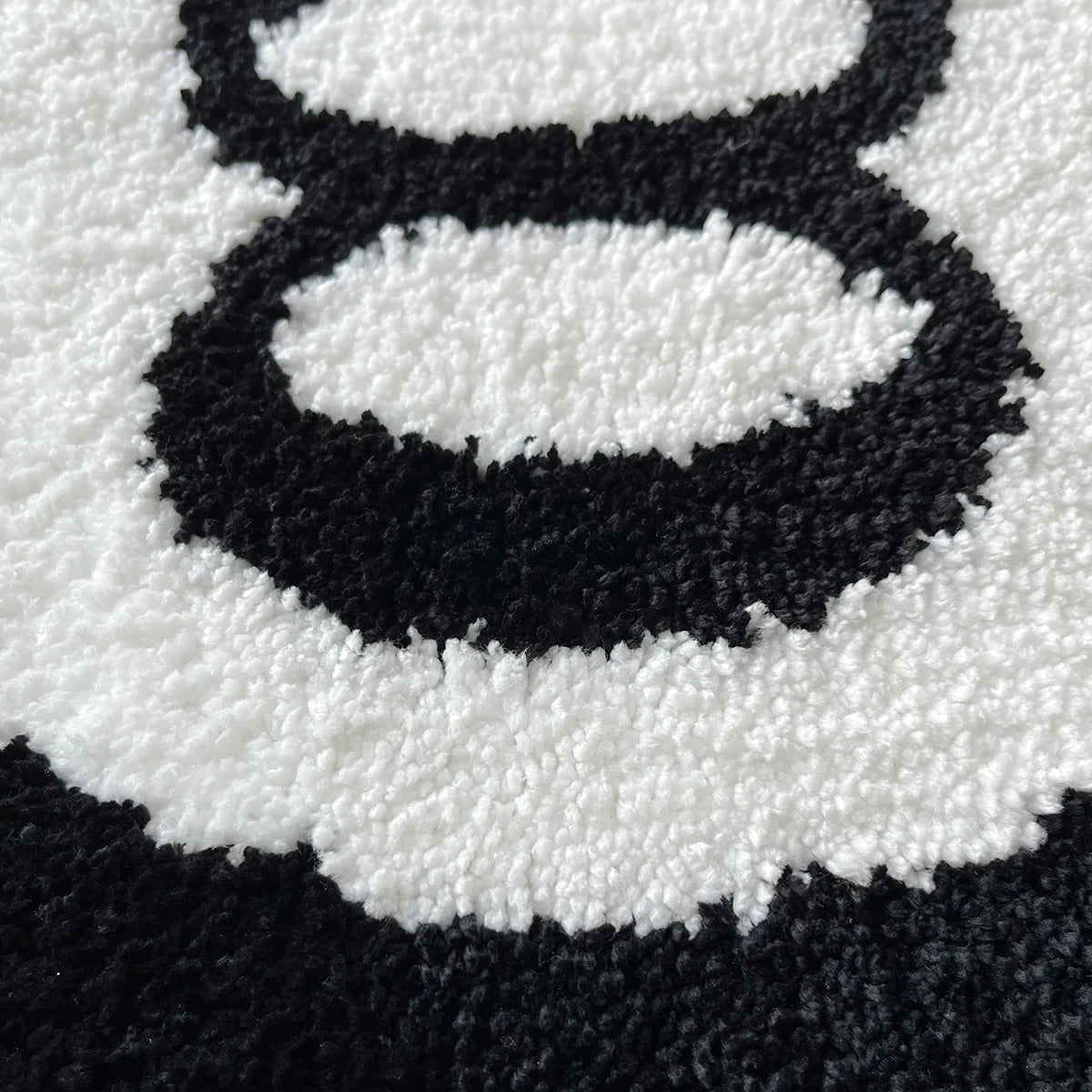 Black Billiard '8' Ball Round Rug - The House Of BLOC