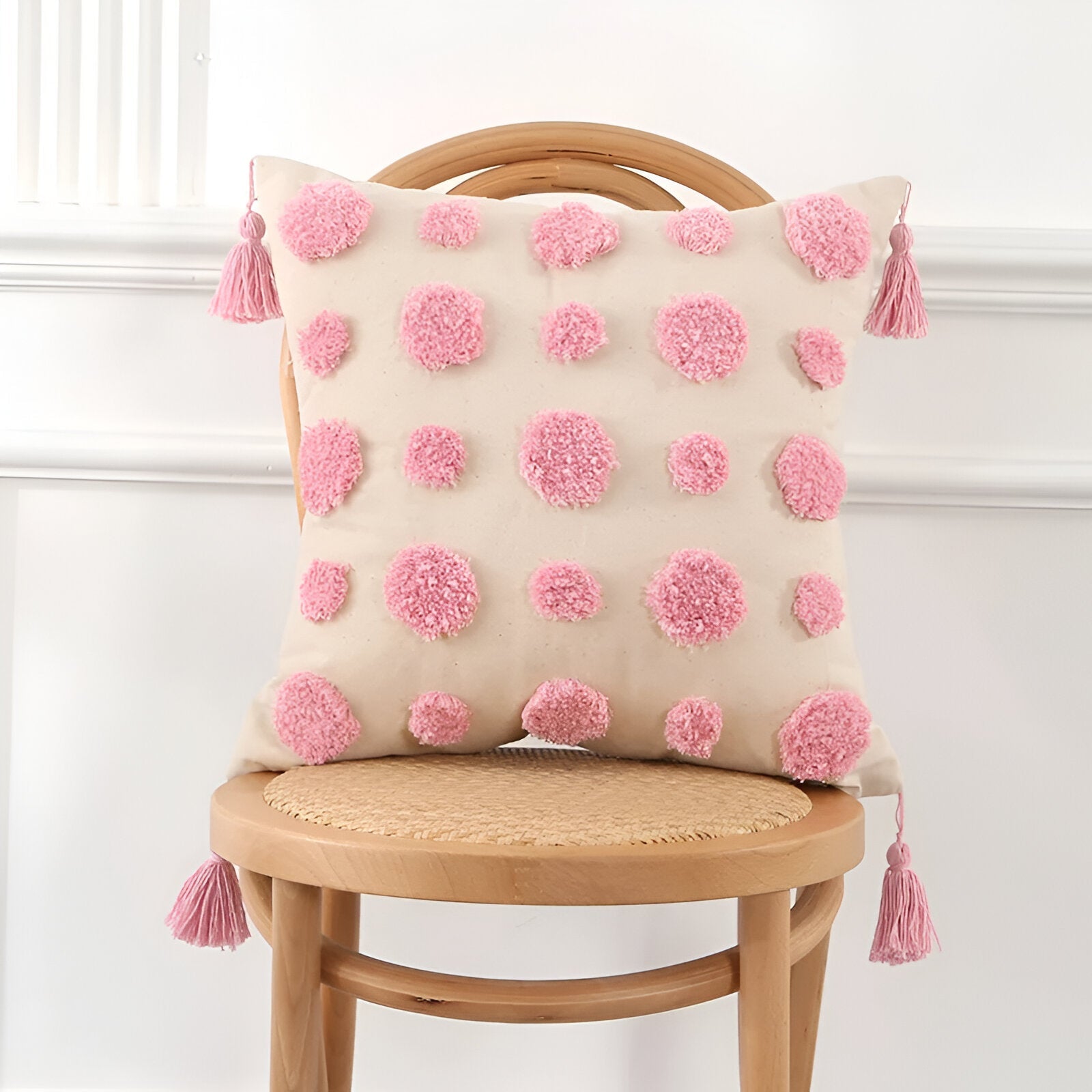 Bohemian Style Tufted Cushion Cover - The House Of BLOC