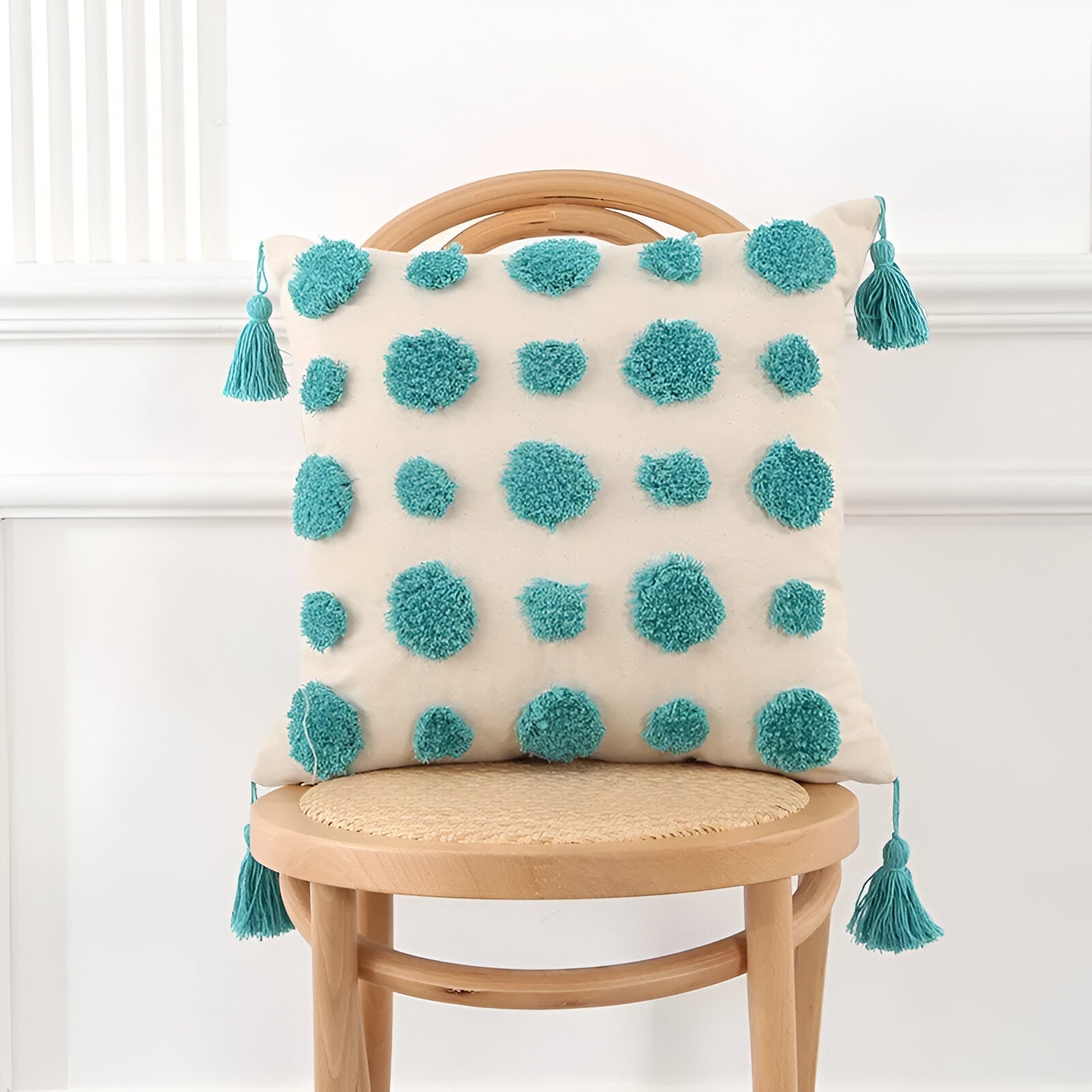 Bohemian Style Tufted Cushion Cover - The House Of BLOC