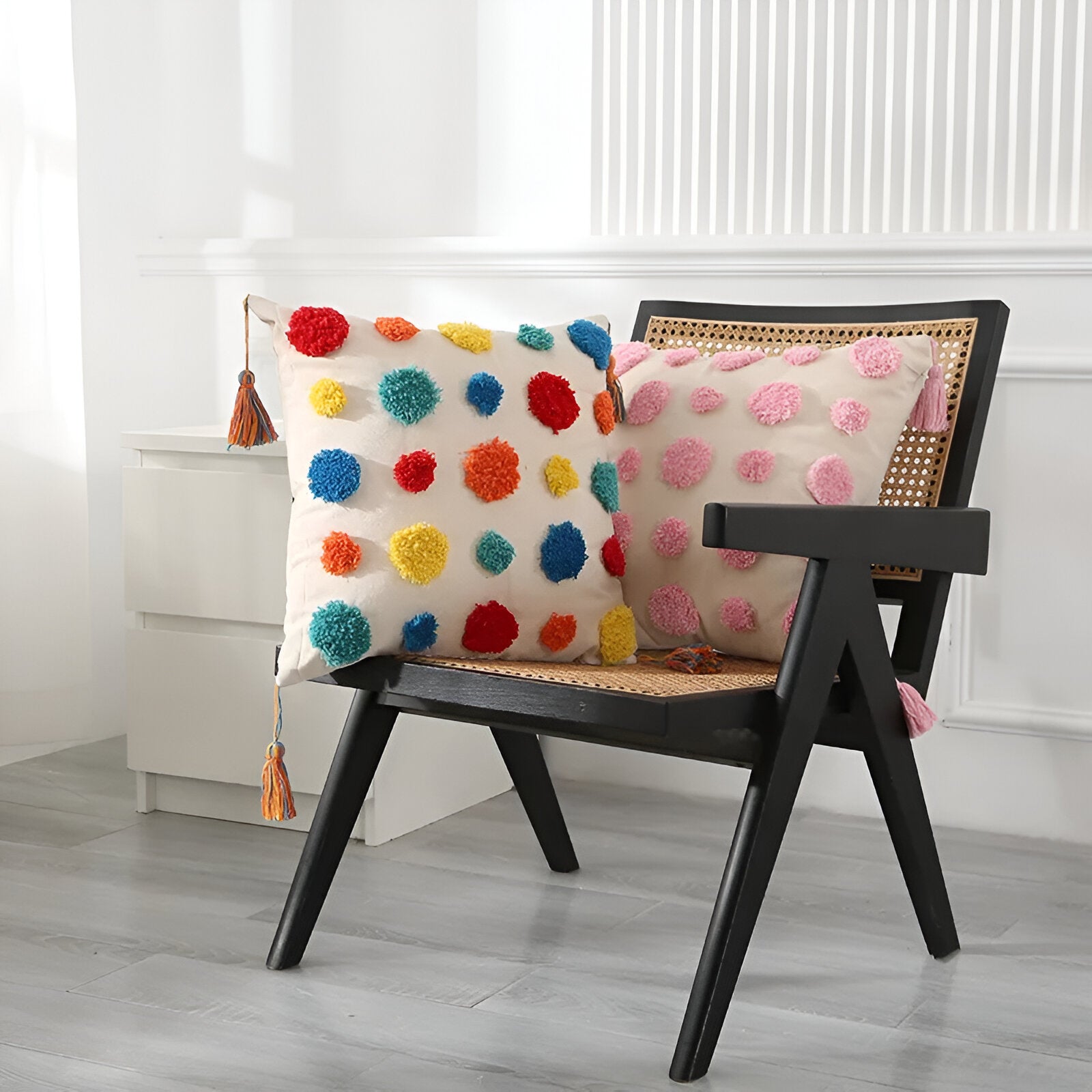 Bohemian Style Tufted Cushion Cover - The House Of BLOC
