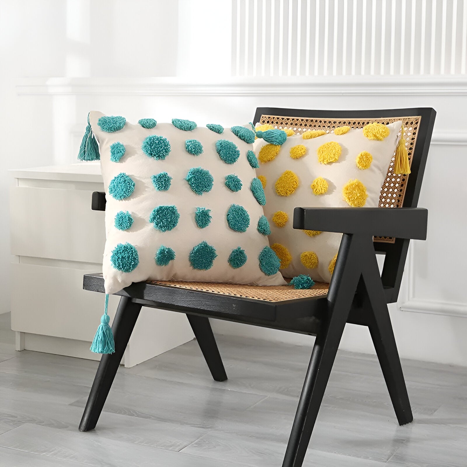 Bohemian Style Tufted Cushion Cover - The House Of BLOC