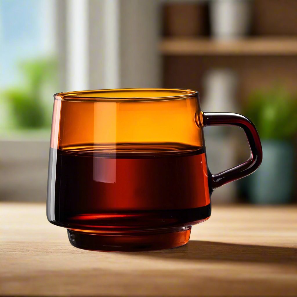 Borosilicate Colourful Glass Coffee Mug - The House Of BLOC